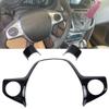 3Pcs/set Carbon Fiber Style Steering Wheel Cover Trim Auto Styling For Ford Focus 2012-2014 Auto Accessories