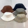 Portable Women Fisherman Hat Windproof Panama Caps Korean Down Cotton Bucket Hats  Autumn Winter