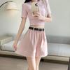 Women Summer Solid Color High-Waisted Wide-Leg Casual Shorts Pants