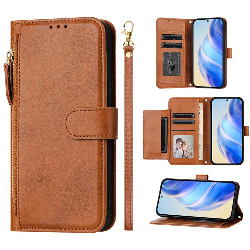 Flip Case for Oneplus 1+ Nord 2T CE 2 3 4 Lite 5G Leather Wallet Cover Card Slot Bag Zipper Casing