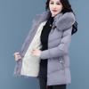 Winter Women's Down Cotton-Padded Jacket Girl Medium Long Coat Cold-Resistant And Warm Winter Clothes