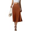Women's Fashionable And Casual Design French Elegant Draped Satin Skirt