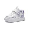Anta Comfortable Non-Slip Durable Low-Top Walking Shoes Baby Shoes White Purple 322430031-2