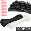 Plastic Nylon Cable Ties Self-locking Black Plastic Winding Cable Ties To Fix Nylon Cable Ties To Fix Cables