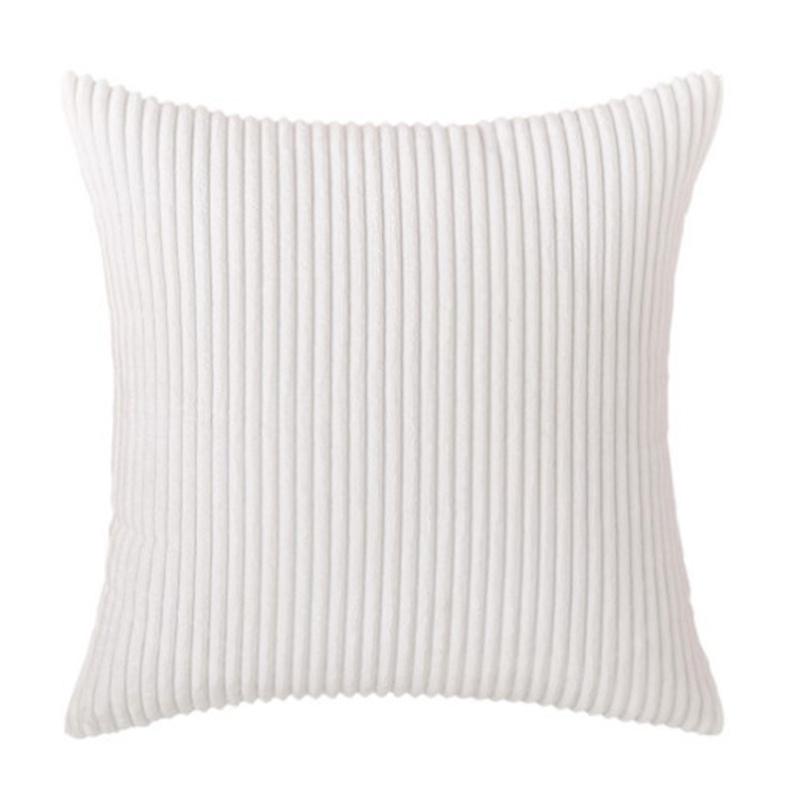 Square Cushion Case Sofa Cover Corduroy Winter Pillow Plush Velvet Home Decor