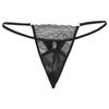 Sexy Men Sissy Sheer Lace Underwear Thong Crossdress T-back Brief Panties