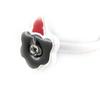 [R8358] - Children's Ring 'Le Monde De Coralie' Black Red - 12x8 Mm