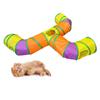 Indoor Cat Tunnel Collapsible Small Animal Tubes Toys Kitty Tunnels Pet Interactive Maze Cat Toys Wear-Resistant Cats Tunnels