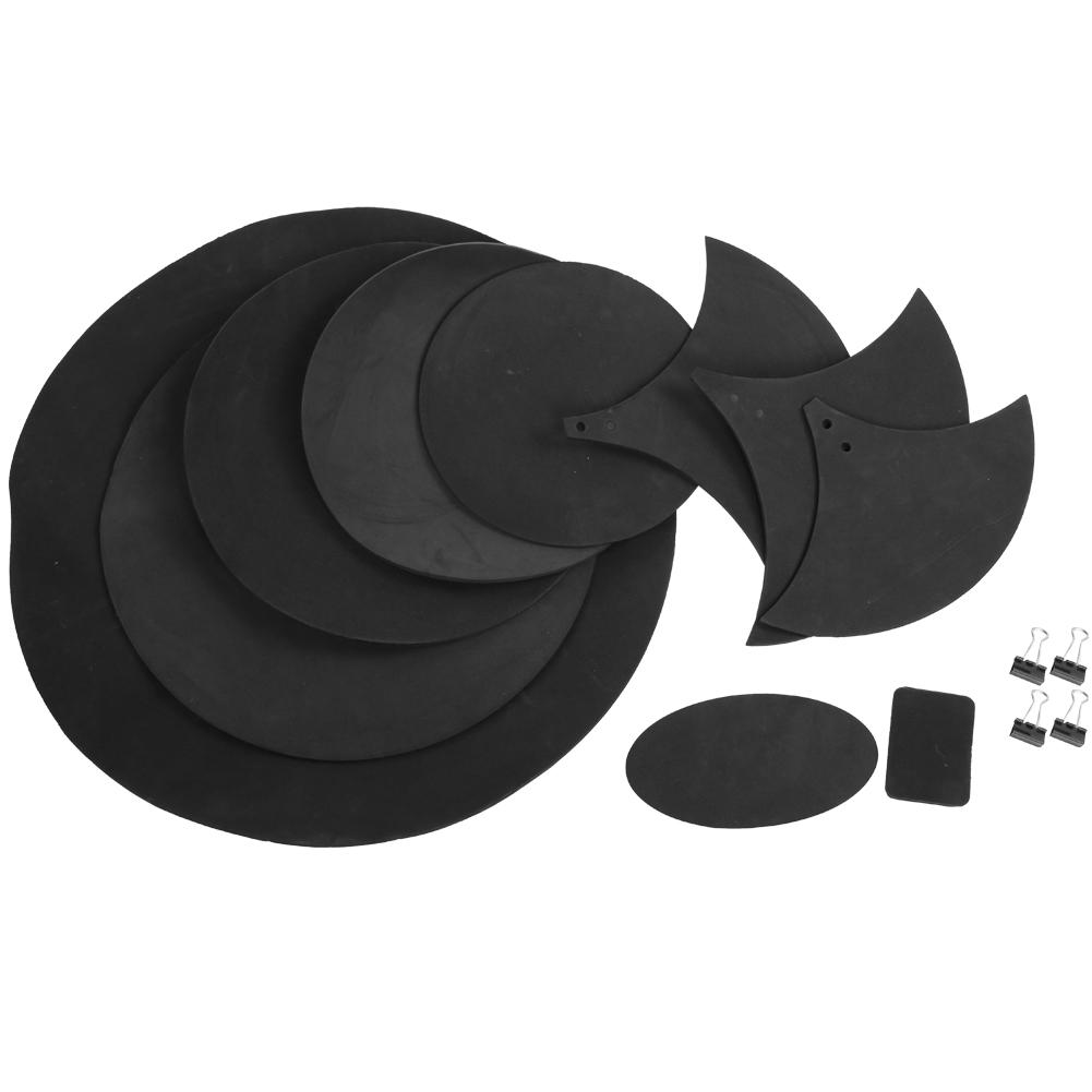 14 Pcs Drum Practice Pad EBR Material Drum Mute Practicing Pad for Player