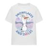 Frozen Womens/Ladies Snowflakes And Smiles Olaf T-Shirt