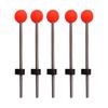 5Pcs Practical Low Temperature Resistant Stainless Steel Fishing Rod Pole Tips Outdoor Winter Ice Spring Ball for River Lake Pond