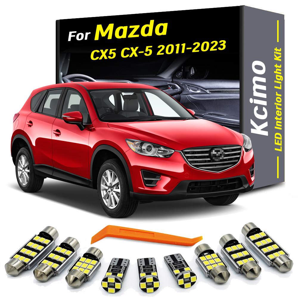 Kcimo 11Pcs LED Bulb Interior Dome Reading Light Kit For Mazda CX5 CX-5 2011 2012 2013 2014 - 2018 2019 2020 2021 2022 2023
