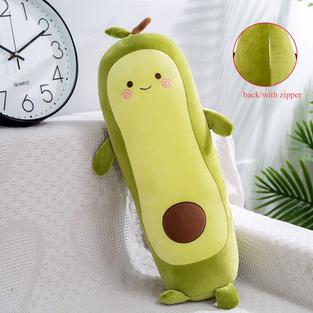 35/50/65cm Green Giant Toy Avocado Sleeping Pillow Gift Stuffed Fruit Avocado Doll Room Decor
