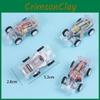 Plastic Mini Race Car With Rebound Feature Suitable For Playroom Childrens