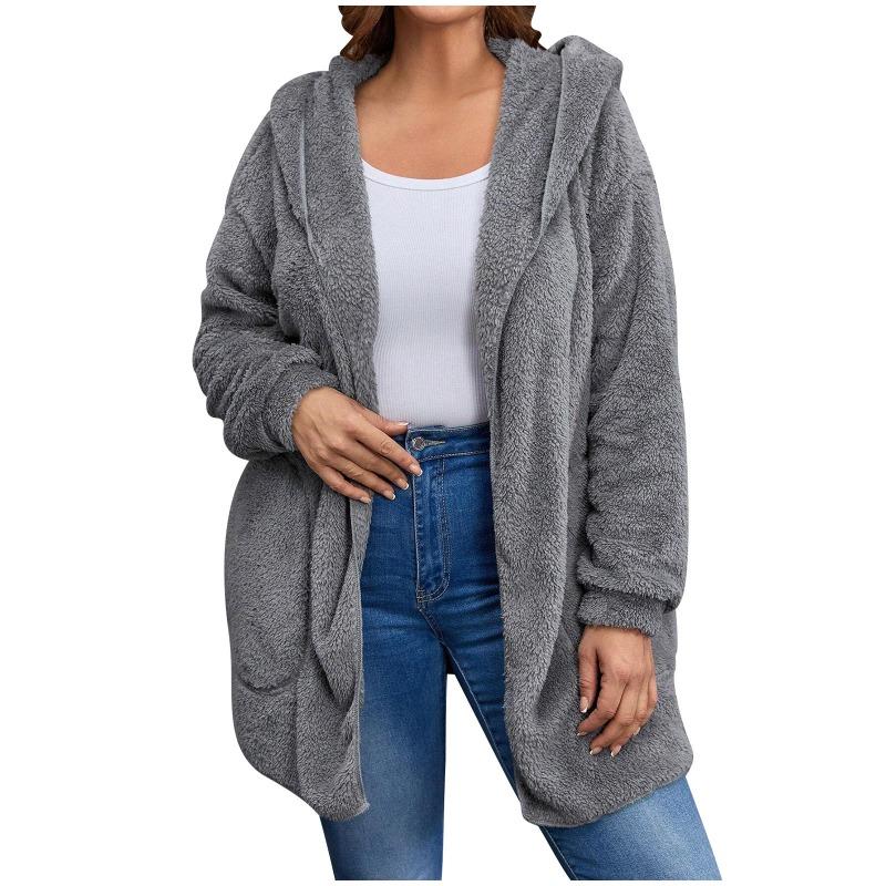 Winter Cardigan Plus Size Women's Loose Casual Jacket Women's Top Jackets & Coats Women’s