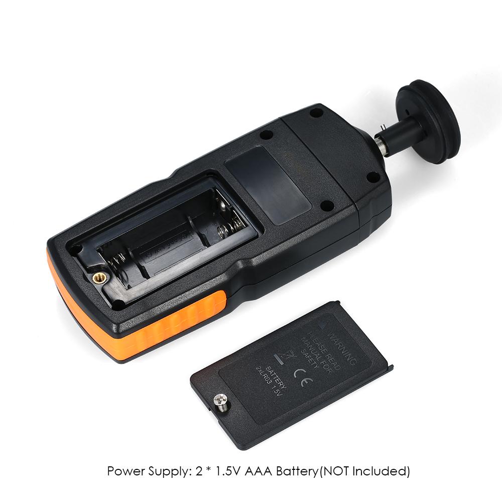 Kkmoon Digital Tachometer Handheld Contact Motor Tachometer LCD Speedometer Tach RPM  Teste