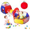 Kids' Outdoor Play Set with Ball House, Ball Pool, and Tunnel. 3-Piece Set with One-Touch Folding. Includes a Storage Bag for Toy Storage. A Great