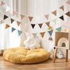 Baby Banner Flag Nursery Garland Triangle Bunting Flag Soft Fabric Vivid Color Kids Banner Nursery Decor