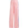 Adidas Originals Adicolor Side Stripe Loose Straight Leg Knit Sports Pants Women Bottoms Pink JP2312