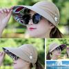 Vacation Wide Brim Foldable Anti-UV Visor Caps Sun Hat Beach Cap Casual Hats
