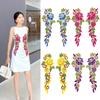 1Pair Dress Embroidered Fabric Sticker Flower Applique Fashion Garment Accessories Sewing DIY Cheongsam Patch Lace Patches