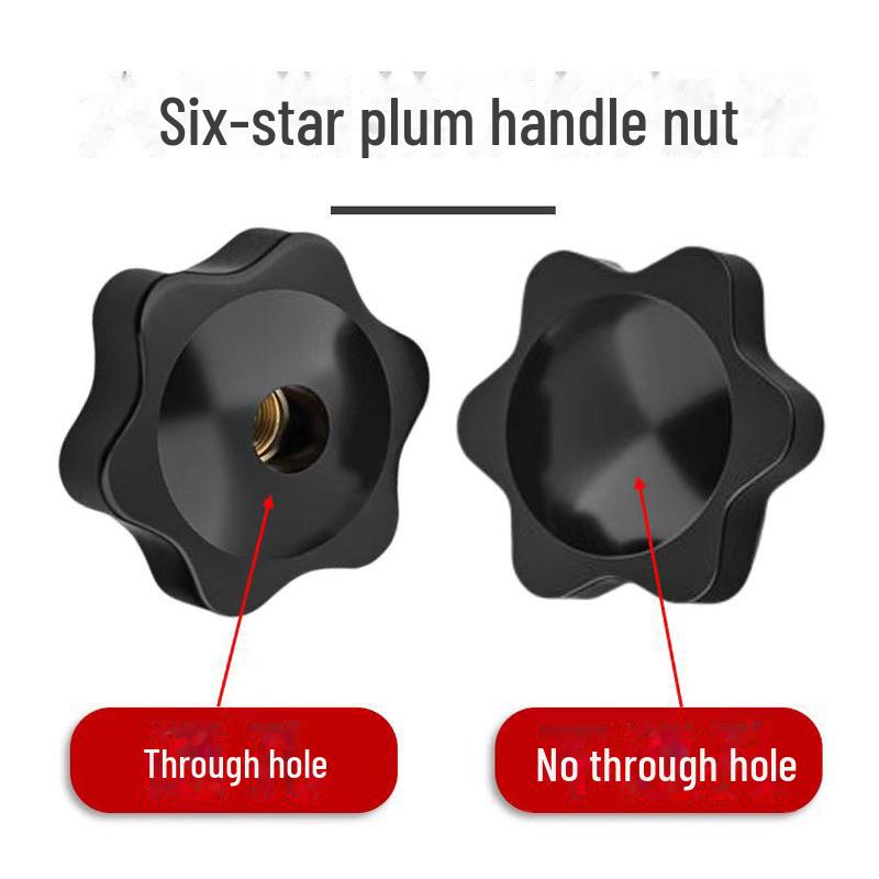 Plum Handle Nut Head Hand Screw for Through/Blind Holes, Sizes M4-M12