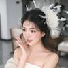 Forest Feather Head Flower Bridal Hairpin Fantasy Wedding Dress Headwear Photo Studio and Makeup Accessories