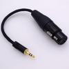 18 3.5mm Male To 4-pin Xlr Female Balanced Audio Adapter Headphone TRS Car Audio Adapter 4 Core Silver Plated Cable