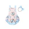 Cute Newborn Baby Girl Bunny Romper Bodysuit Jumpsuit+Headband Clothes Outfit