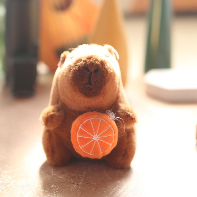 Cute Cute Kapibala Pendant Plush Toy Doll Capybar Bag Hanging Decoration Keychain Doll Doll