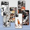 Haikyuu Anime Case For Apple Iphone 14 11 13 12 Pro Max Xr 7 8 +Se 2020 Xs 6 6s Plus 5 5s Anime Black Silicone Phone Cover