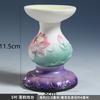 Chinese Creative Ceramic Relief Lotus Candlestick, Home Offering Butter Lamp for Buddha Lamp Base Feng Shui  Buddhism