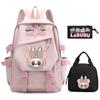 3Pcs/set Cute Printed Backpack Pencil Case Lunch Bag Teenager Student Girl Boy Schoolbag Women Travel Laptop Bag Mochila