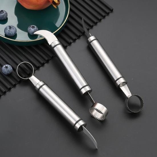 Practical Durable Kitchen Gadgets Curved Blade Sharp Edge Citrus Peeler for Kitchen Fruit Peeler