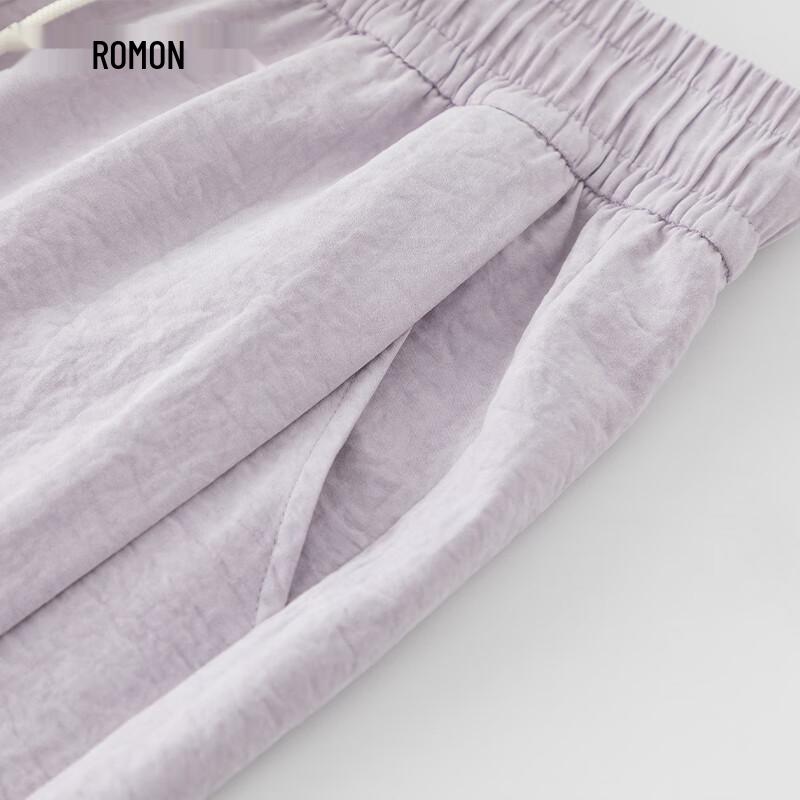 Luomeng Women's High-Waist Drapey Straight-Leg Casual Pants