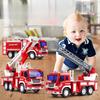 Multifunctional Early Education Simulation Inertia Sound And Light Music Storytelling Fire Truck Model Children'S Toys 1:16