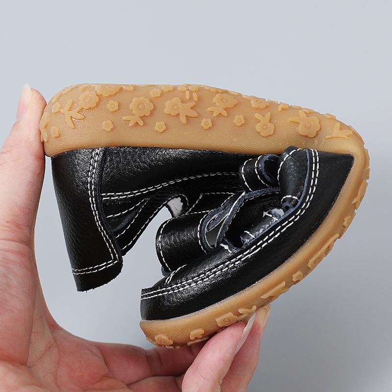 Women's Leather Sandals Loafers Soft Sole Vintage Shoes Flats for Ladies