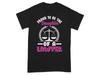 Proud Daughter of a Lawyer T Shirt Law Attorney Family Gift Tee Legal Profession