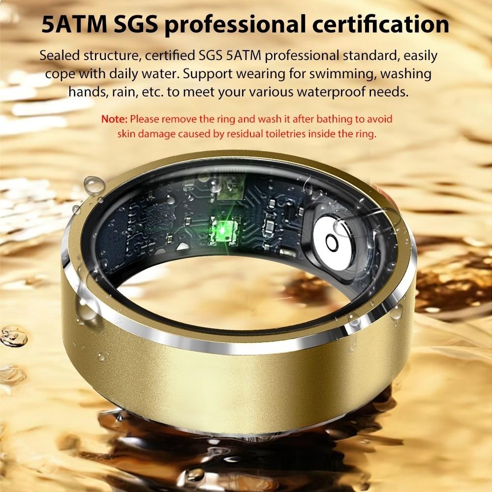 Fitness Tracking Smart Ring Multifunctional Waterproof Fitness Tracker Heart Rate Steps Monitoring Equipment