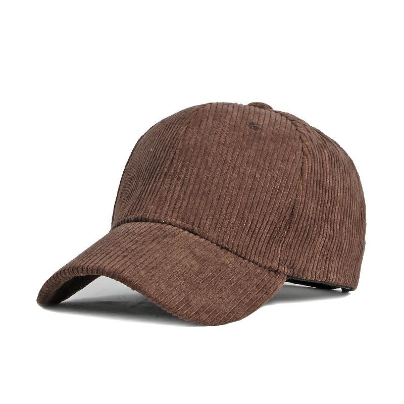 Warm Hat Women Autumn Winter Corduroy Baseball Cap Solid Color Outdoor Sports Cap Snapback Hat Ponytail Panama Cap Visor Hats