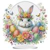 Special Shape Diamond Painting Tabletop Ornaments Kit Cute Rabbit Easter Desktop Diamond Art Kits Egg Flower for Adults Beginner