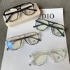 Fashion Anti-blue Light Glasses Men Women Transparent Computer Glasses Frame Retro Eyeglass Frame Flat Glasses Square Eyeglasse