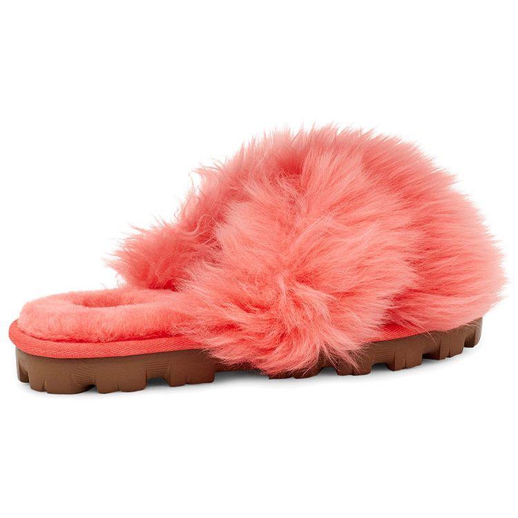 UGG Comfortable Lightweight Rubber Sole Slide Sandals Women Sandals Bright-Coral-Red 1108917-PCRL