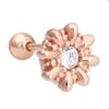 Marigold 14K Gold Needle Rose Gold Cubic Piercing (S8539523)