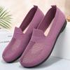 Mesh Shoes Women's Shoes Knitted Dopamine Soft Sole the Elderly Breathable Mesh Elderly Mother Shoes One Pedal Grandma Mesh