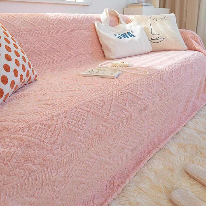 Anti-Cat Scratch Sofa Cover Towel Winter Plush Sofa Cover Cover Full Cover Sofa Blanket Full Cover Cushion