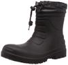 Nobuoka Work Hybrid Sizes LL CO-COS Boots/Rain Boots, Ultra-Lightweight, Short, EVA, Unisex, Ziproa, Black, S/M/L, (26.5-27.0 Cm)