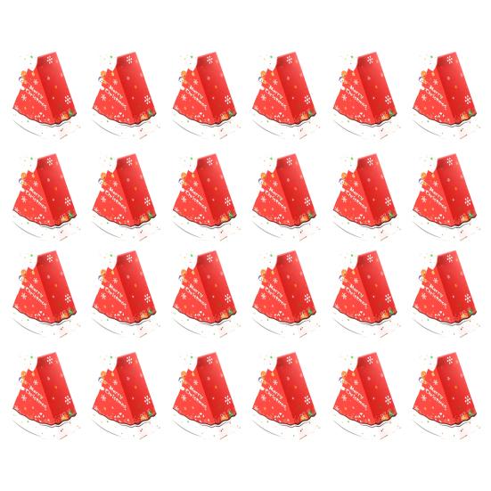 Christmas Candy Boxes Tree Shaped Candy Packaging Box Small Paper Treat Gift Boxes for Christmas New Year Party Supplies