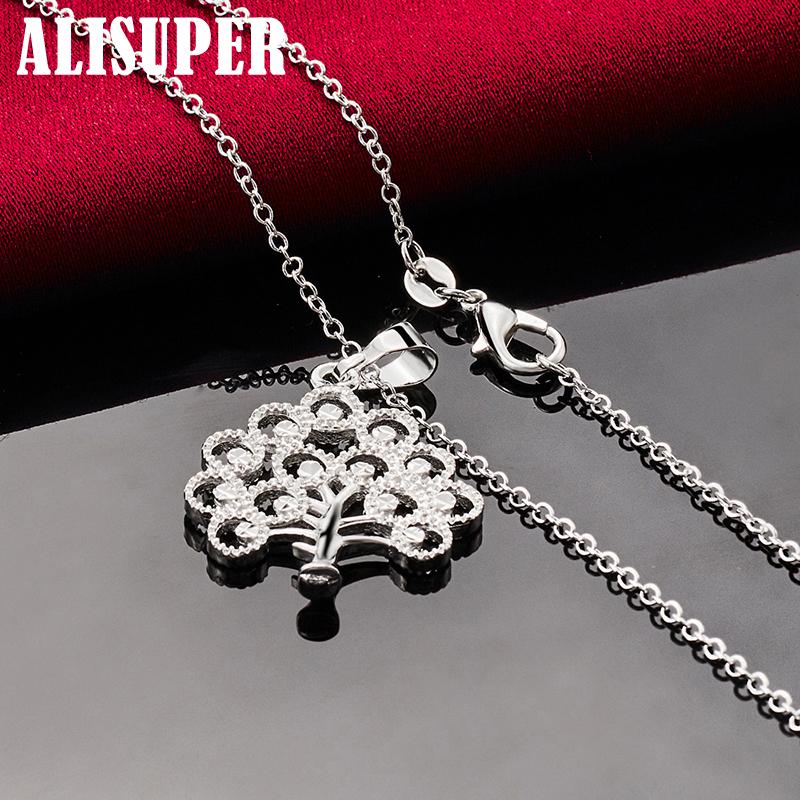 Ожерелье с подвеской в виде рождественской елки из стерлингового серебра 925 пробы, свадебные модные украшения