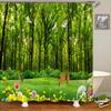 3d Printing Green Forest Waterfall Shower Curtains Waterproof Bathroom Curtain With Hooks Bath Curtain 180*200 Polyester Fabric